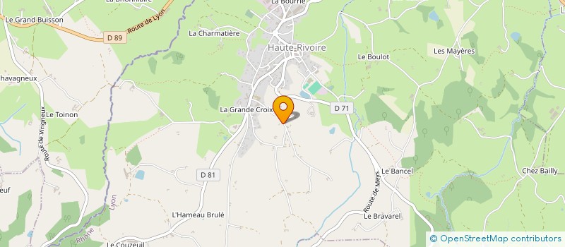 localisation de l'entreprise LE PARADIS D'AJA  HAUTE-RIVOIRE