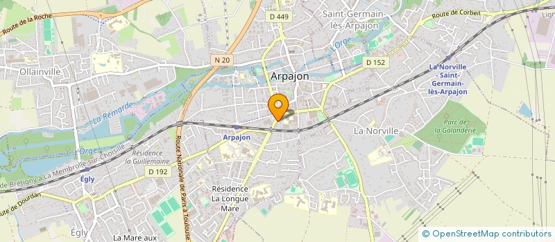 localisation de l'entreprise LE PARADIS D'ANGIE à ARPAJON