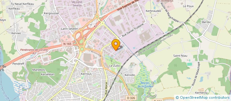 localisation de l'entreprise LE PARADIS D'EDEN  LANESTER