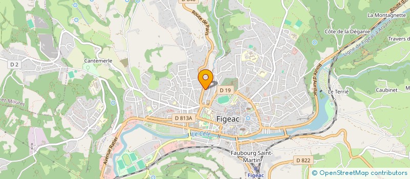 localisation de l'entreprise LE PARADIS D EMBIANE  FIGEAC