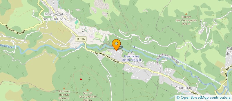 localisation de l'entreprise LE PARADIS DES ENFANTS à MONTPEZAT-SOUS-BAUZON