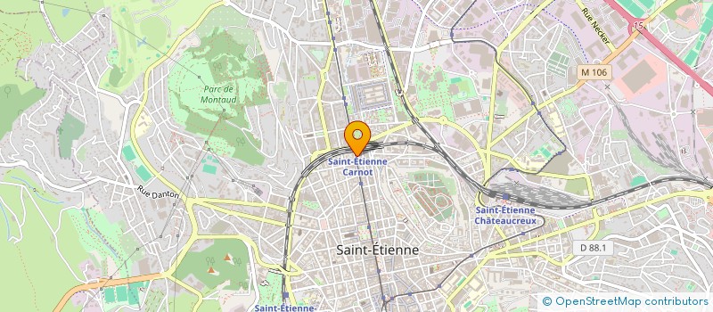 localisation de l'entreprise LE PARADIS DES FLEURS à SAINT-ETIENNE