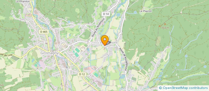 localisation de l'entreprise LE PARADIS DES LOUPS à GIROMAGNY
