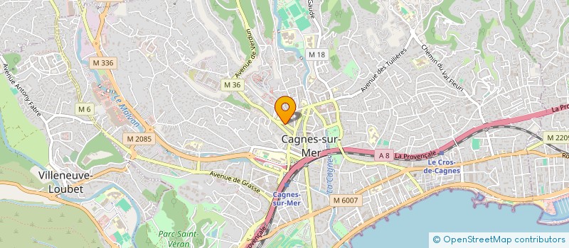 localisation de l'entreprise LE PARADIS DU SOIN à CAGNES-SUR-MER