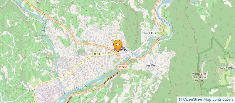 localisation de l'entreprise LE PARADIS GOURMAND à NYONS