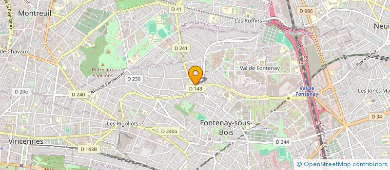 localisation de l'entreprise LE PARADIS ORIENTAL à FONTENAY-SOUS-BOIS