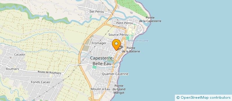localisation de l'entreprise LE PARADIS VERT à CAPESTERRE-BELLE-EAU