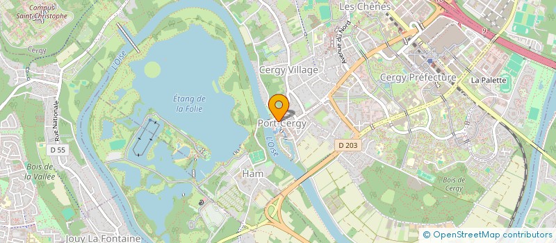 localisation de l'entreprise LE PARADISE  CERGY