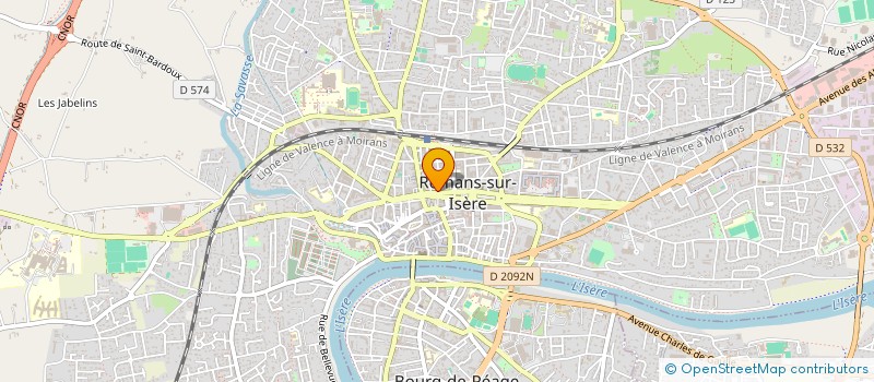localisation de l'entreprise LE PARADISE à ROMANS-SUR-ISERE