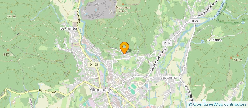 localisation de l'entreprise LE PARADISVERT PERE ET FILS à GIROMAGNY