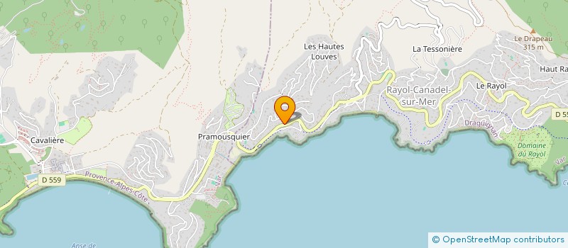 localisation de l'entreprise LE PARADOU à RAYOL-CANADEL-SUR-MER