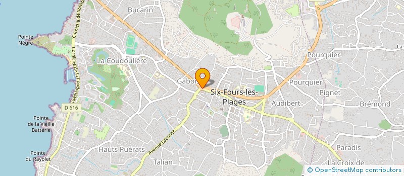 localisation de l'entreprise LE PARADOU à SIX-FOURS-LES-PLAGES