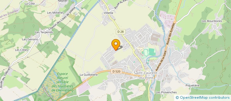 localisation de l'entreprise LE PARC 3  SAINT-LAURENT-DU-PONT