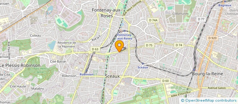 localisation de l'entreprise LE PARC à FONTENAY-AUX-ROSES