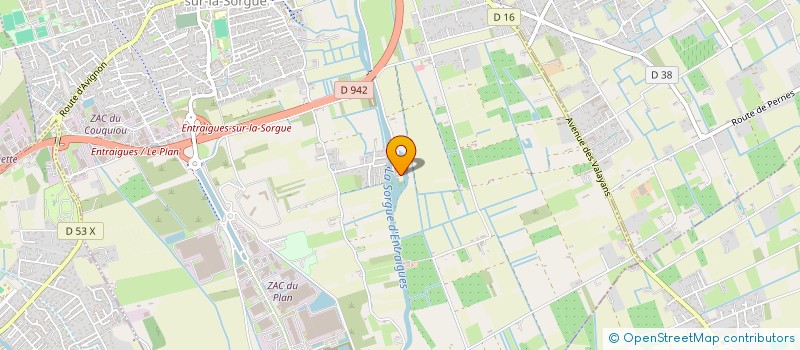 localisation de l'entreprise LE PARC  ENTRAIGUES-SUR-LA-SORGUE