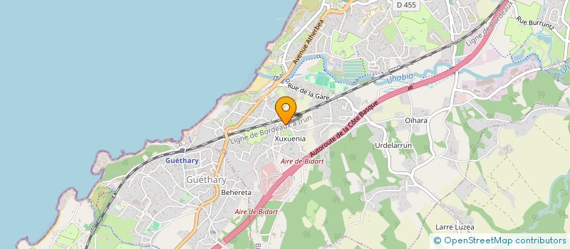 localisation de l'entreprise LE PARC  BIDART