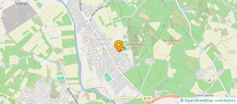 localisation de l'entreprise LE PARC  LIGNAN-SUR-ORB