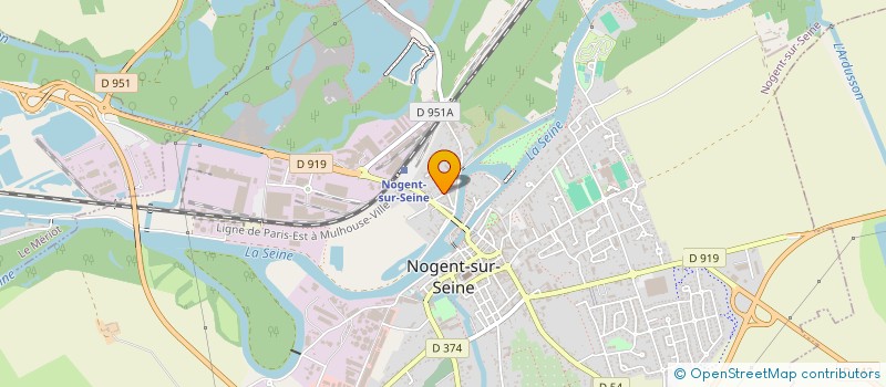 localisation de l'entreprise LE PARC  NOGENT-SUR-SEINE