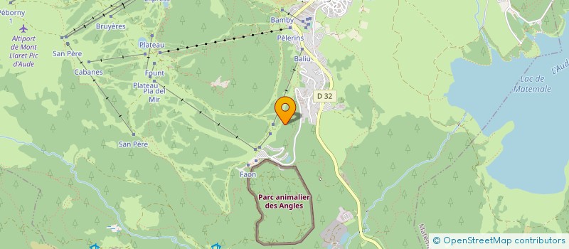 localisation de l'entreprise LE PARC ANIMALIER DES ANGLES EN CAPCIR à LES ANGLES