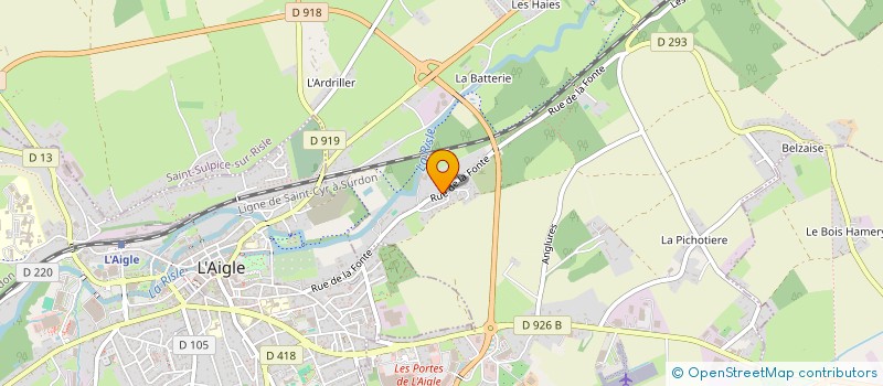 localisation de l'entreprise LE PARC AU DOT à SAINT-SULPICE-SUR-RISLE