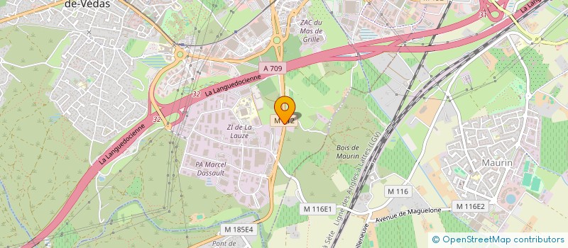 localisation de l'entreprise LE PARC AUTOS  SAINT-JEAN-DE-VEDAS