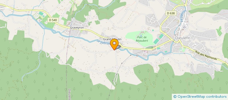 localisation de l'entreprise LE PARC AUX QUADS à DIEULEFIT