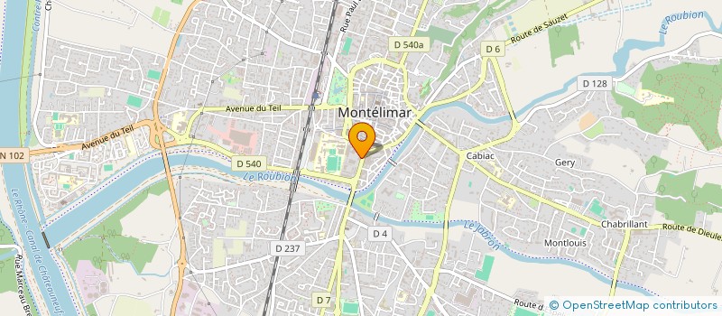 localisation de l'entreprise LE PARC CHABAUD  MONTELIMAR