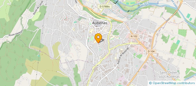 localisation de l'entreprise LE PARC COUDERC II à AUBENAS