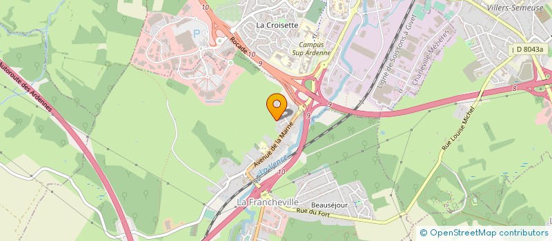 localisation de l'entreprise LE PARC DE L'EGLISE LEROUX  LA FRANCHEVILLE