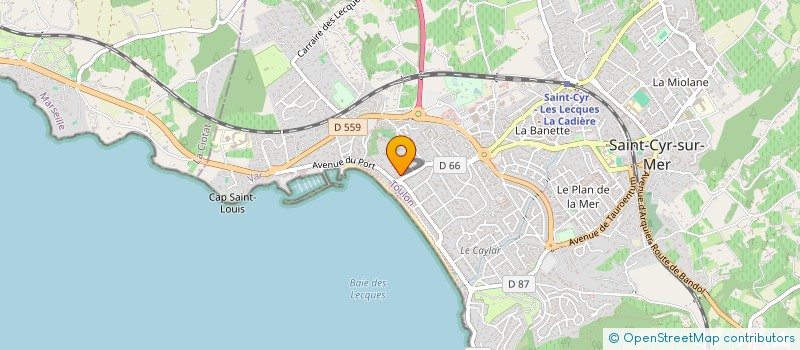 localisation de l'entreprise LE PARC DE PRECONIL à SAINT-CYR-SUR-MER
