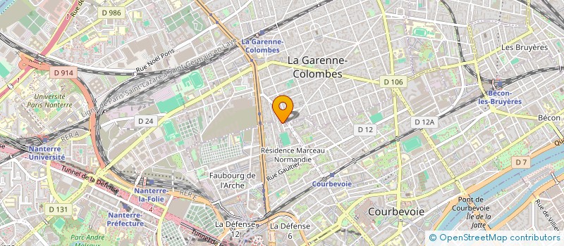 localisation de l'entreprise LE PARC DE VALENTIN à COURBEVOIE