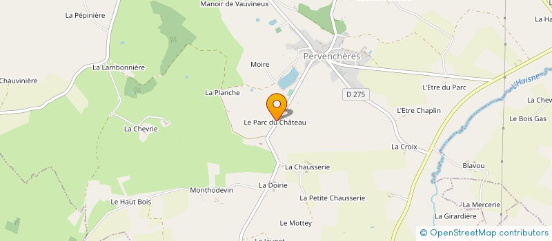 localisation de l'entreprise LE PARC DU BAS CHENE à VIDAI