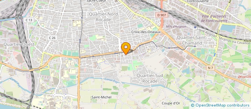 localisation de l'entreprise LE PARC DU CHATEAU DE LA MOTTE  AVIGNON