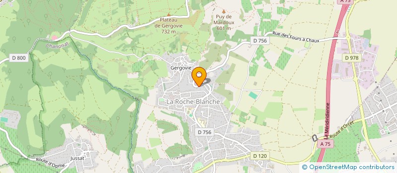 localisation de l'entreprise LE PARC DU PICOU à LA ROCHE-BLANCHE