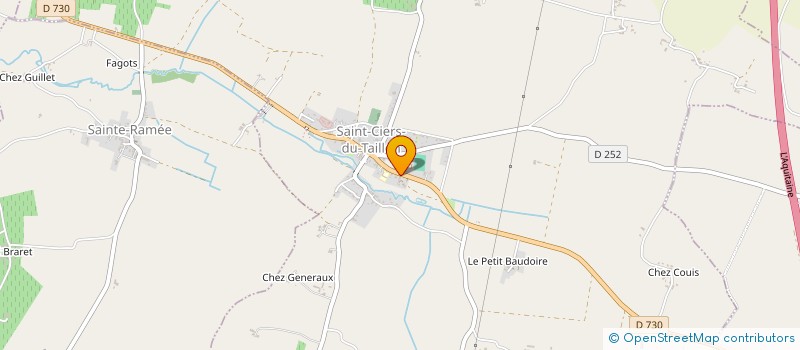 localisation de l'entreprise LE PARC DU TAILLON  SAINT-CIERS-DU-TAILLON