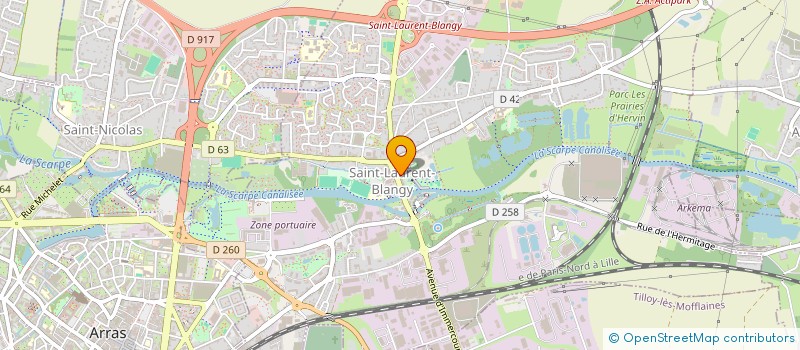 localisation de l'entreprise LE PARC ELYSEE  SAINT-LAURENT-BLANGY