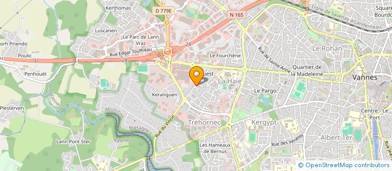 localisation de l'entreprise LE PARC EMERAUDE à VANNES