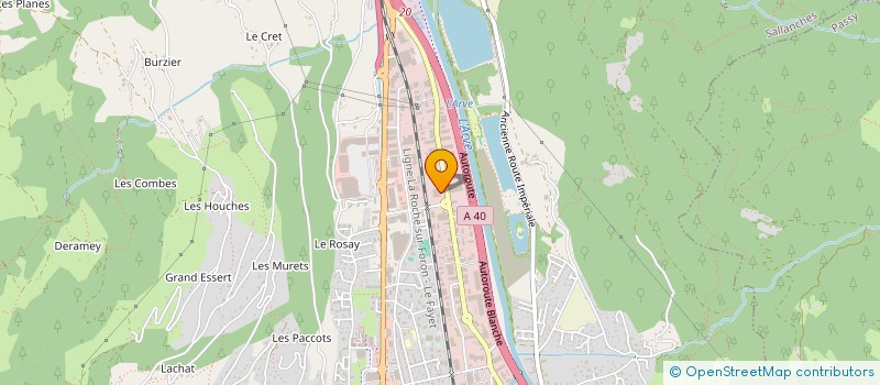 localisation de l'entreprise LE PARC EN FOLIE  SALLANCHES