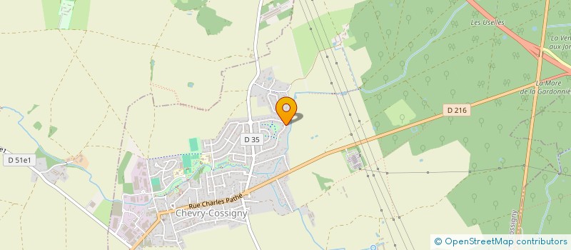 localisation de l'entreprise LE PARC LUMIERE  CHEVRY-COSSIGNY