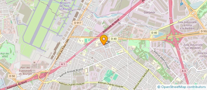 localisation de l'entreprise LE PARC MEDICAL SANTE à LE BLANC-MESNIL