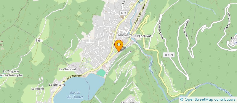 localisation de l'entreprise LE PARC MP  ALLEVARD