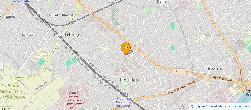 localisation de l'entreprise LE PARC RONSARD à HOUILLES