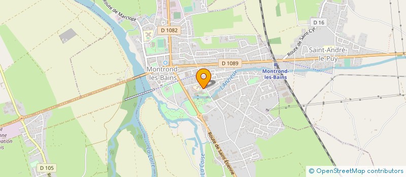 localisation de l'entreprise LE PARC THERMAL DE MONTROND LES BAINS  MONTROND-LES-BAINS
