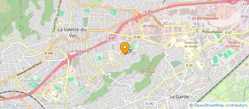 localisation de l'entreprise LE PARC VERT à LA VALETTE-DU-VAR