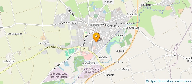 localisation de l'entreprise LE PARCHET  MAURON