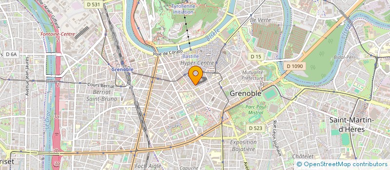 localisation de l'entreprise LE PARFUM DES COULEURS à GRENOBLE