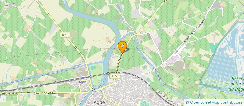 localisation de l'entreprise LE PARGUET à AGDE