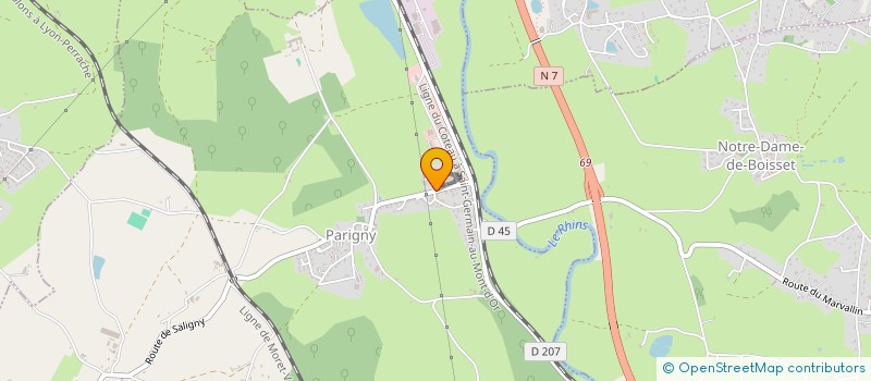 localisation de l'entreprise LE PARIGNY  PARIGNY