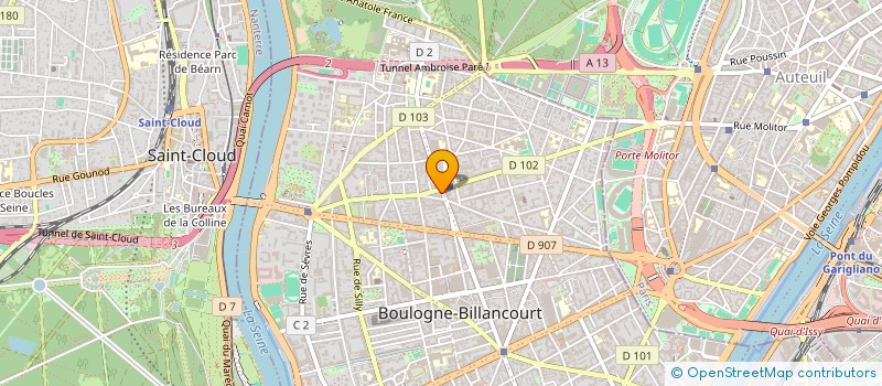 localisation de l'entreprise LE PARIS JP à BOULOGNE-BILLANCOURT
