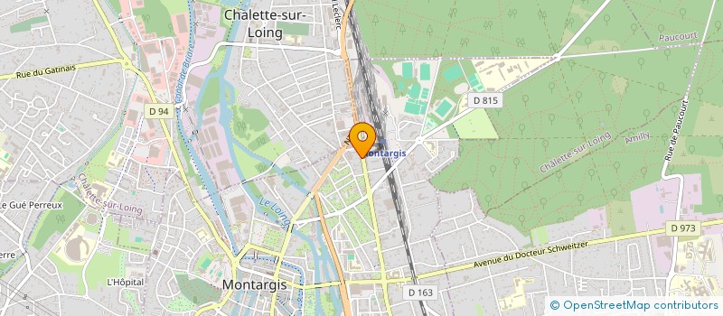 localisation de l'entreprise LE PARIS MONTARGIS à MONTARGIS